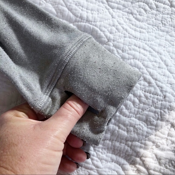 Adidas Ultimate Hoodie Gray Striped Climawarm - Picture 8 of 10